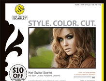 Tablet Screenshot of hairtimewithscarlet.com